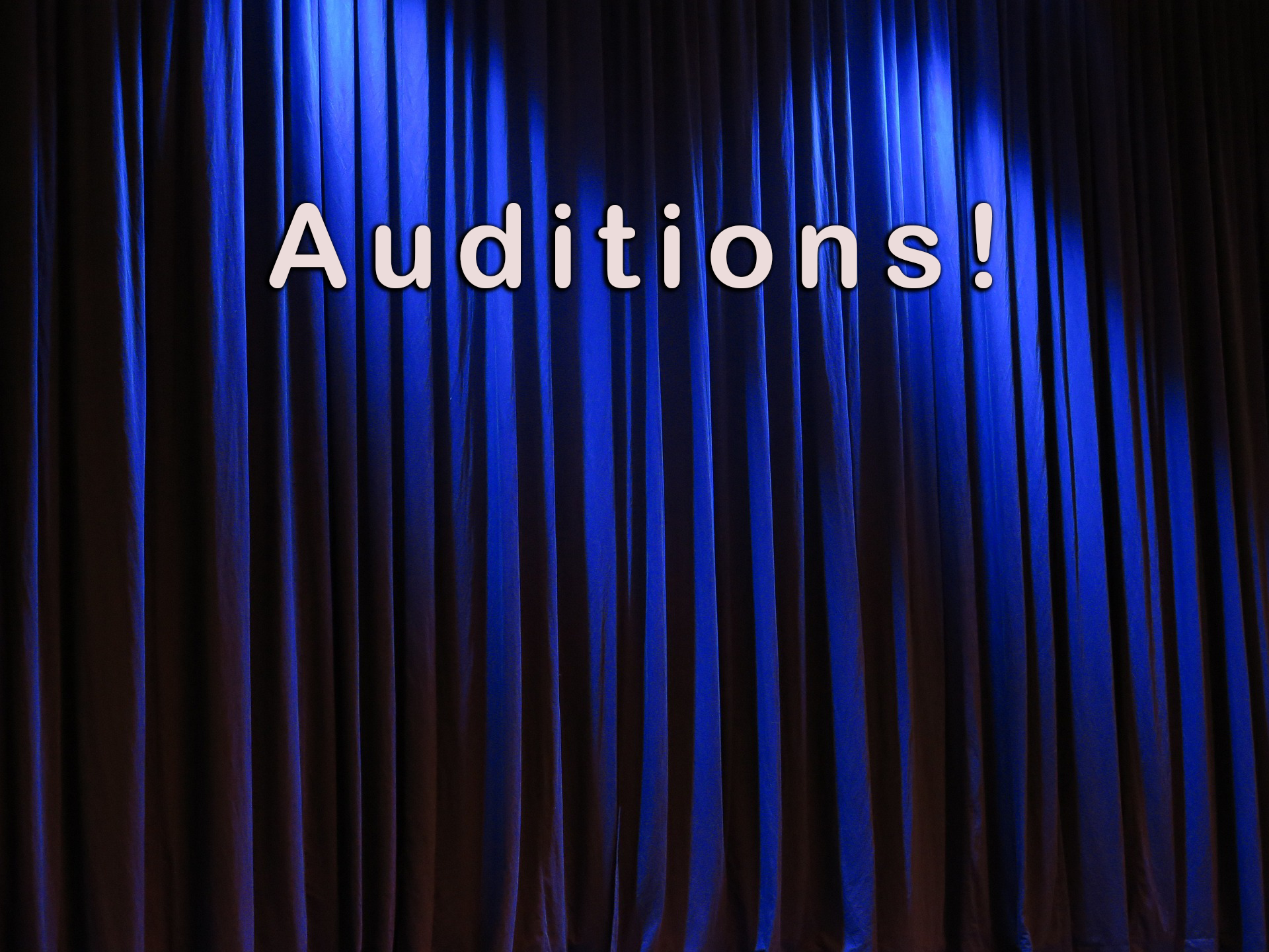 Auditions! Graphic